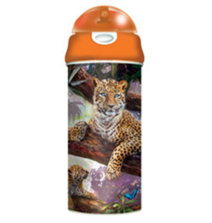 Obrázek z Láhev na pití 3D - leopardi, 500ml (6) 
